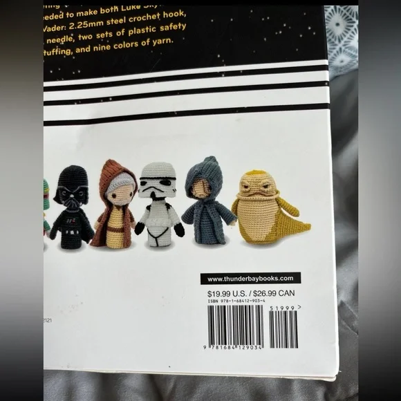 Star Wars Crochet Finger Puppets Skywalker Darth Vader Complete Crochet Kit - Picture 6 of 10